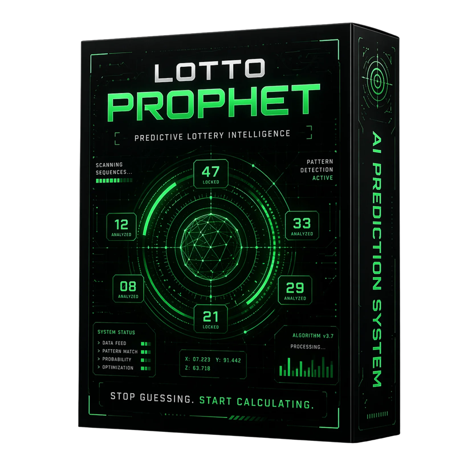 Lotto Prophet AI software box